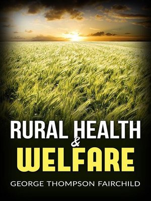 cover image of Rural Health and Welfare